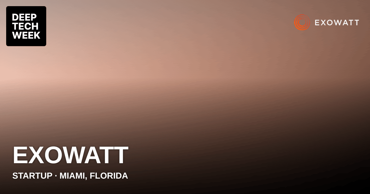 Exowatt | Deep Tech Week