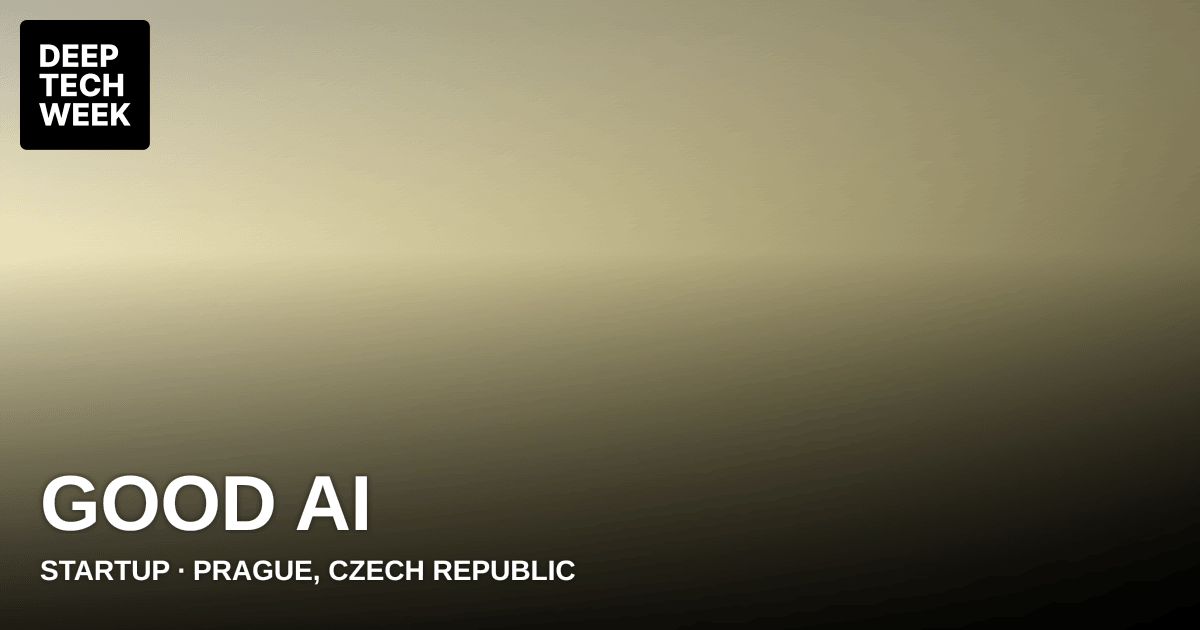 Good AI | Deep Tech Week