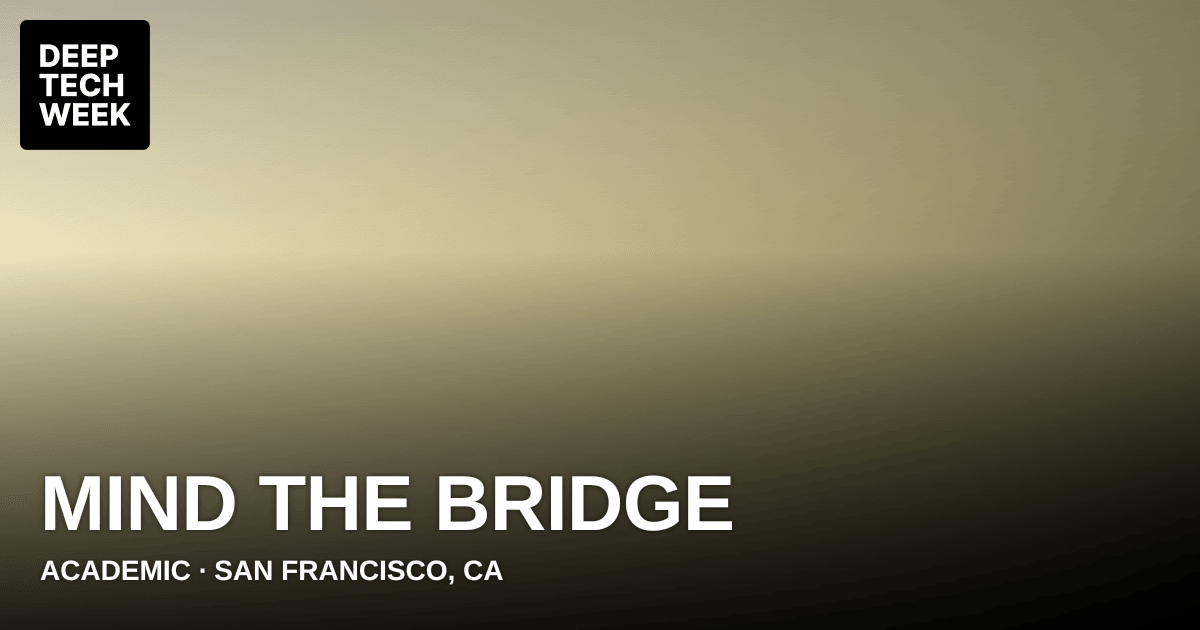 Mind the Bridge | Deep Tech Week
