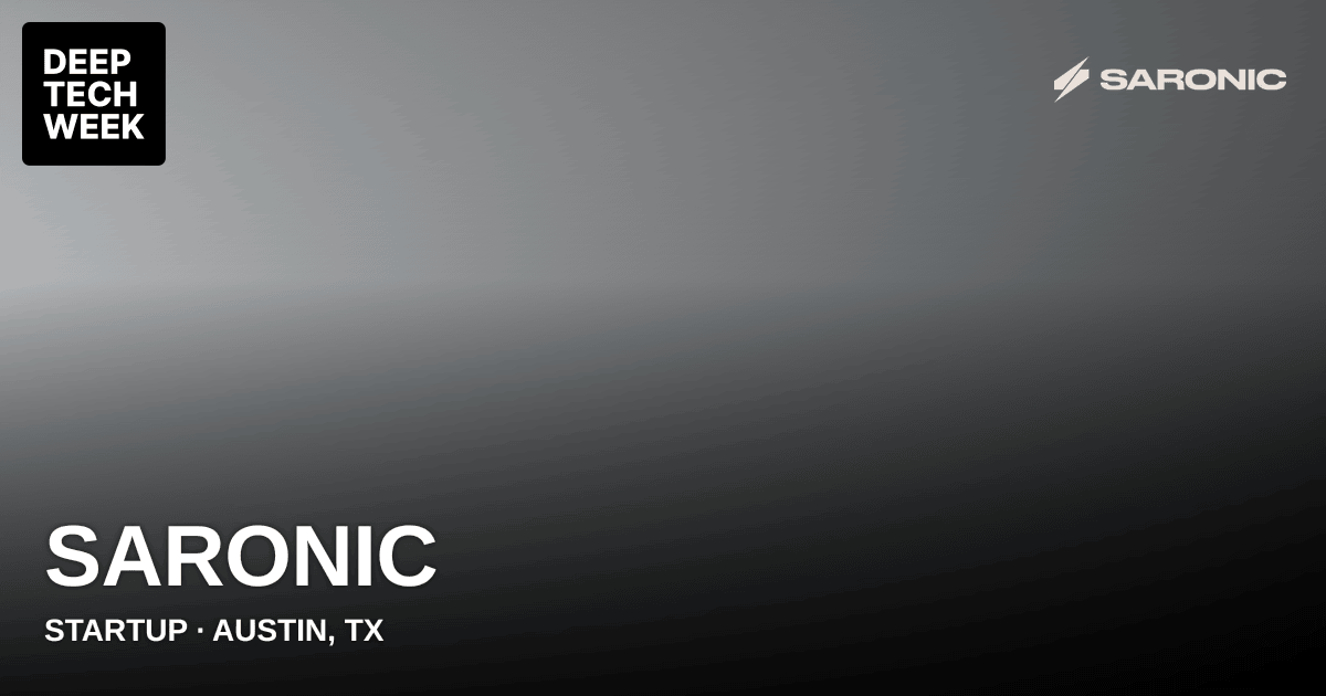 saronic | Deep Tech Week