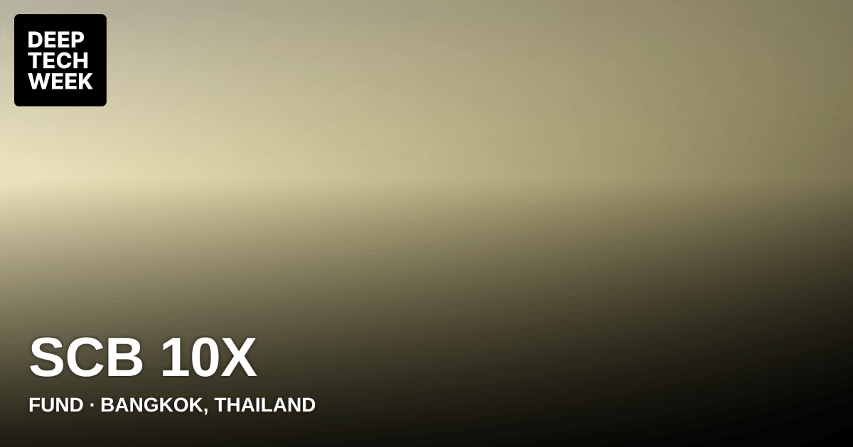 SCB 10X | Deep Tech Week