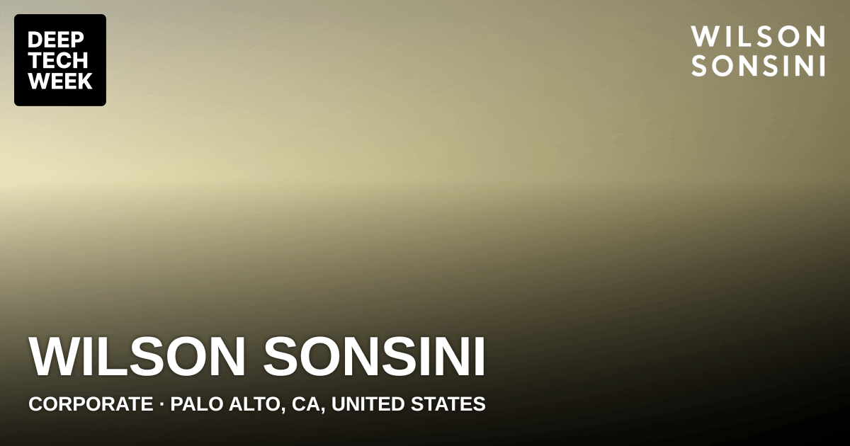 Wilson Sonsini | Deep Tech Week