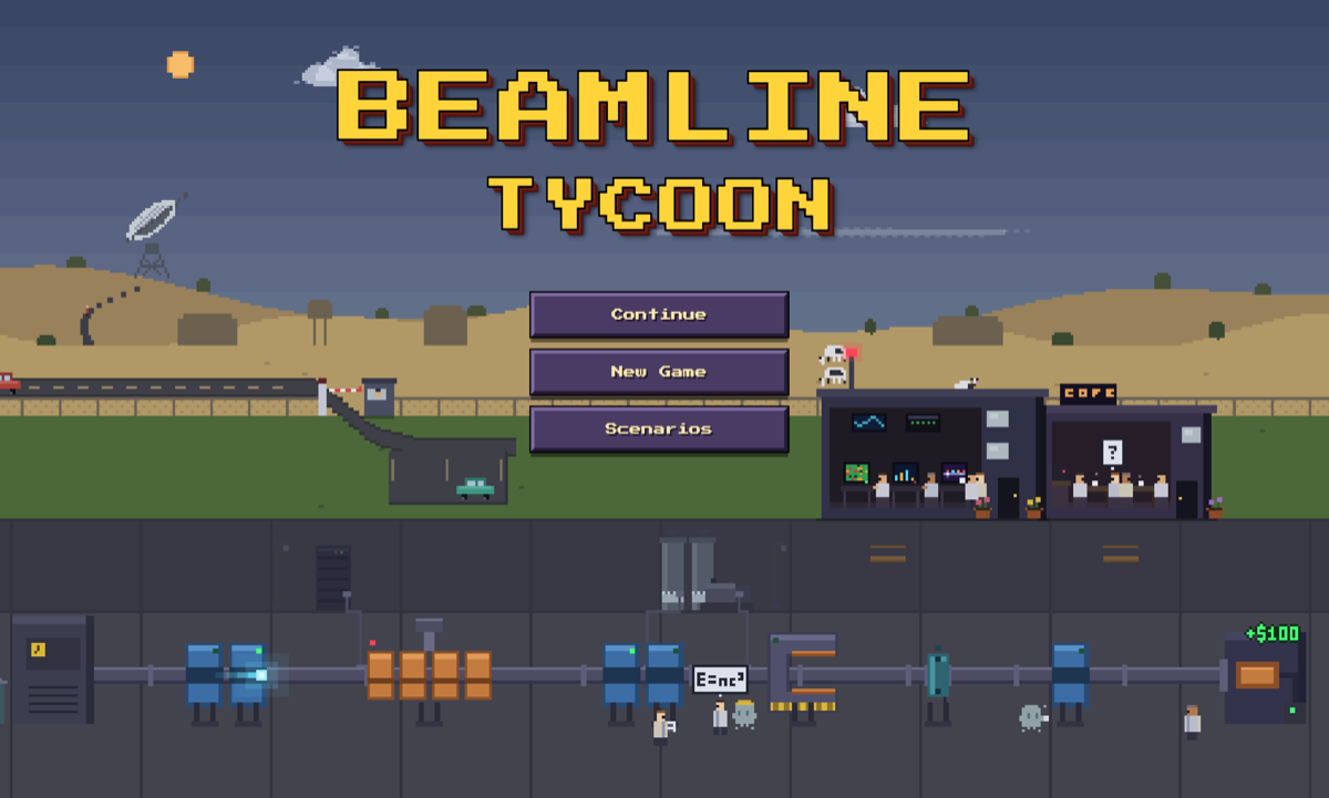 Beamline Tycoon title screen